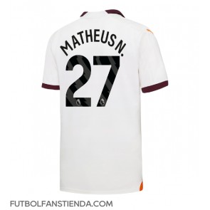 Manchester City Matheus Nunes #27 Segunda Equipación 2023-24 Manga Corta